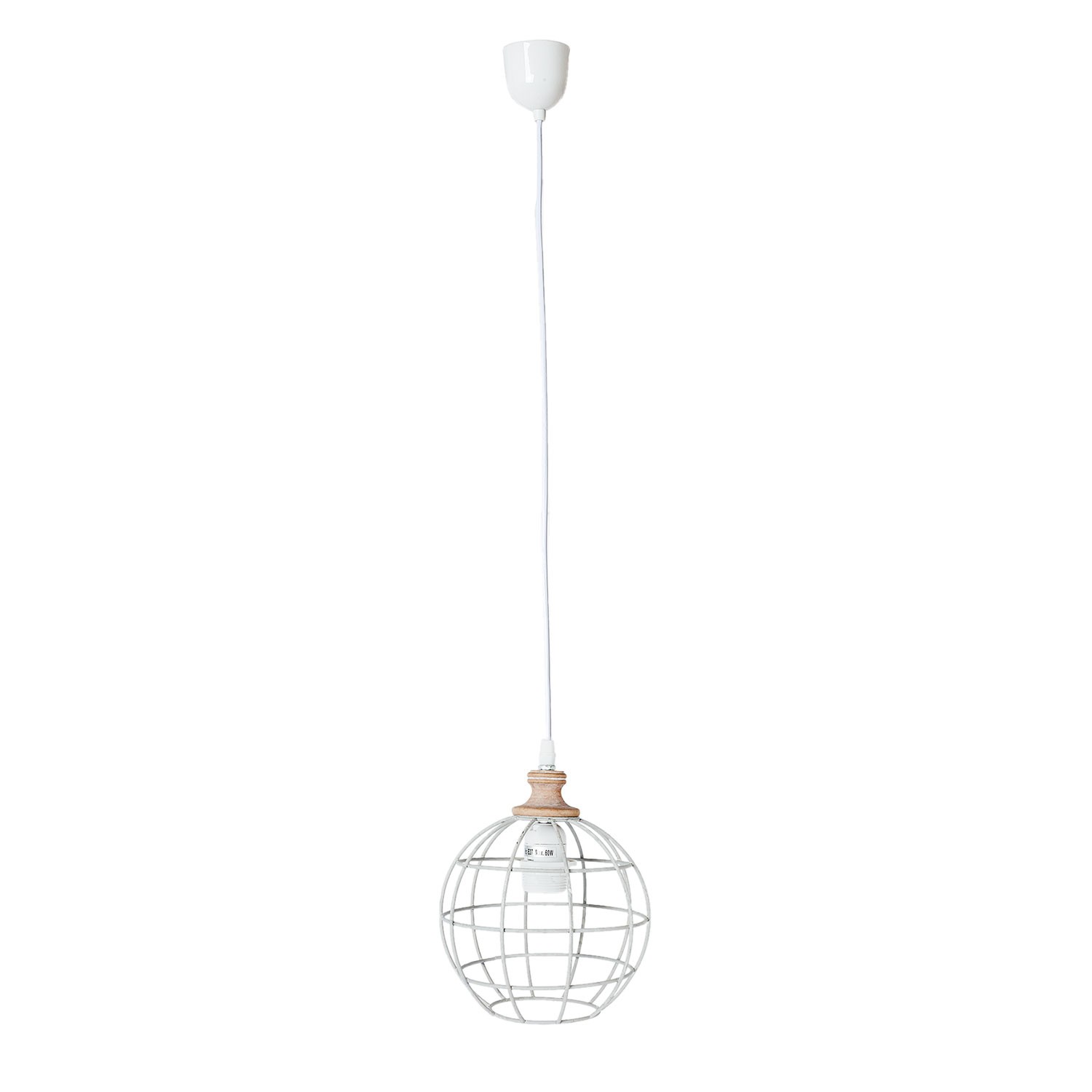 Stropní svítidlo koule s patinou - Ø 18*22 cm E27/60W