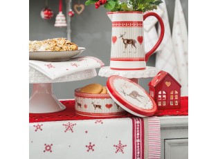 Keramický džbán s jelenem Cosy Winter - 20*12*19 cm / 1.25 L