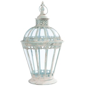 Kovová kulatá vintage lucerna - Ø 29*55 cm