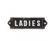 Kovová cedulka Ladies- 12*1*3 cm Clayre & Eef
