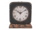 Kovové stolní retro hodiny s patinou - 11*5*12 cm