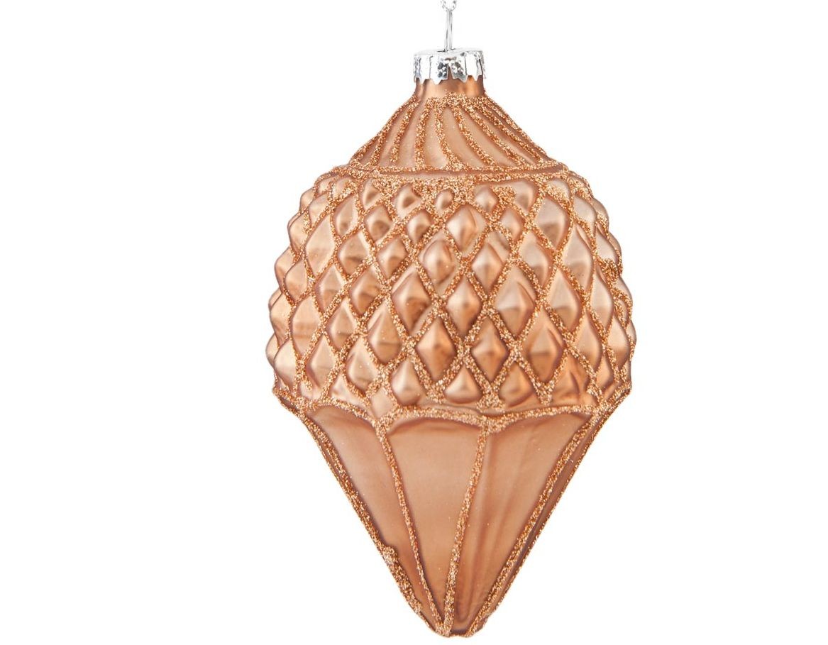 Vánoční ozdoba bronzová - Ø 7*11 cm