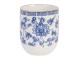 Kalíšek na čaj modré květy - Ø 6*8 cm / 0,1L