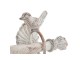 Šedý vintage věšák s ptáčky - 47*12*14 cm Clayre & Eef