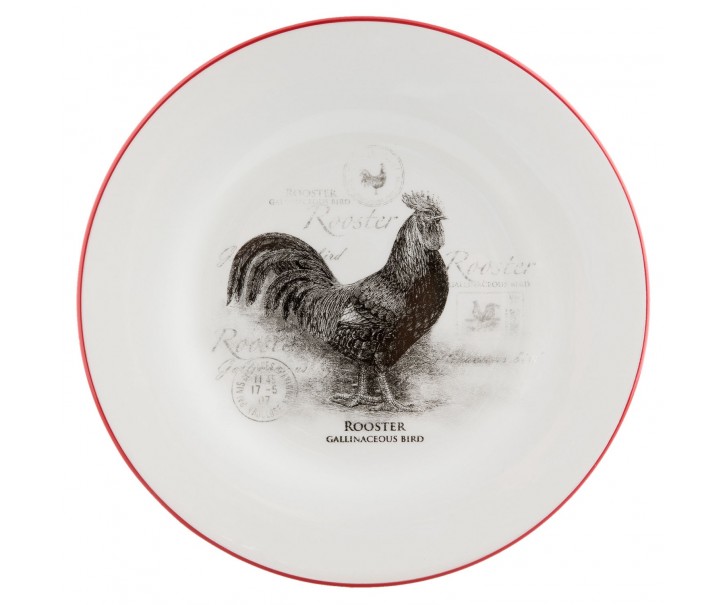 Mělký talíř Kohout Country side animal - Ø 26 cm Clayre & Eef