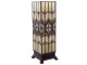 Stolní čtvercová lampa Tiffany Quadre - 12*12*35 cm 