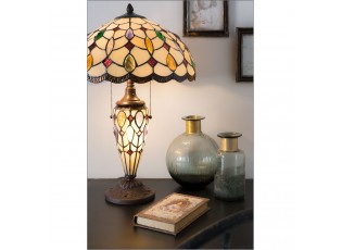 Stolní lampa Tiffany Sun stones - 40*60cm 2x E27/60W