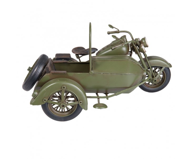 Retro model motocyklu se sajtnou - 31*19*17 cm Clayre & Eef