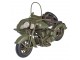 Retro model motocyklu se sajtnou - 31*19*17 cm Clayre & Eef