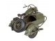 Retro model motocyklu se sajtnou - 31*19*17 cm Clayre & Eef