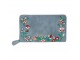 Modrá peněženka Boho flowers - 11*19 cm Juleeze