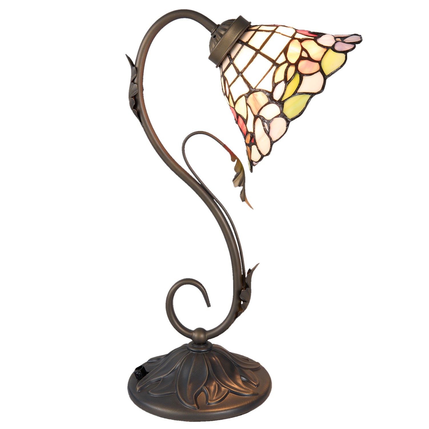 Stolní Tiffany lampa Blooming - Ø 20*48 cm