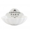 Porcelánová mýdlenka na zeď La Maison des Perles Paris - 11*9*7 cm Materiál: porcelánBarva: špinavá bílá 