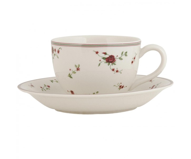 Šálek s podšálkem La Petit Rose - 0,20 l Clayre & Eef