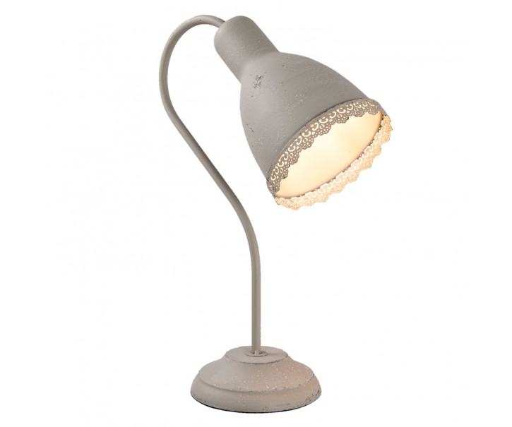 Šedá stolní lampa Aged - 14*23*38 cm Clayre & Eef