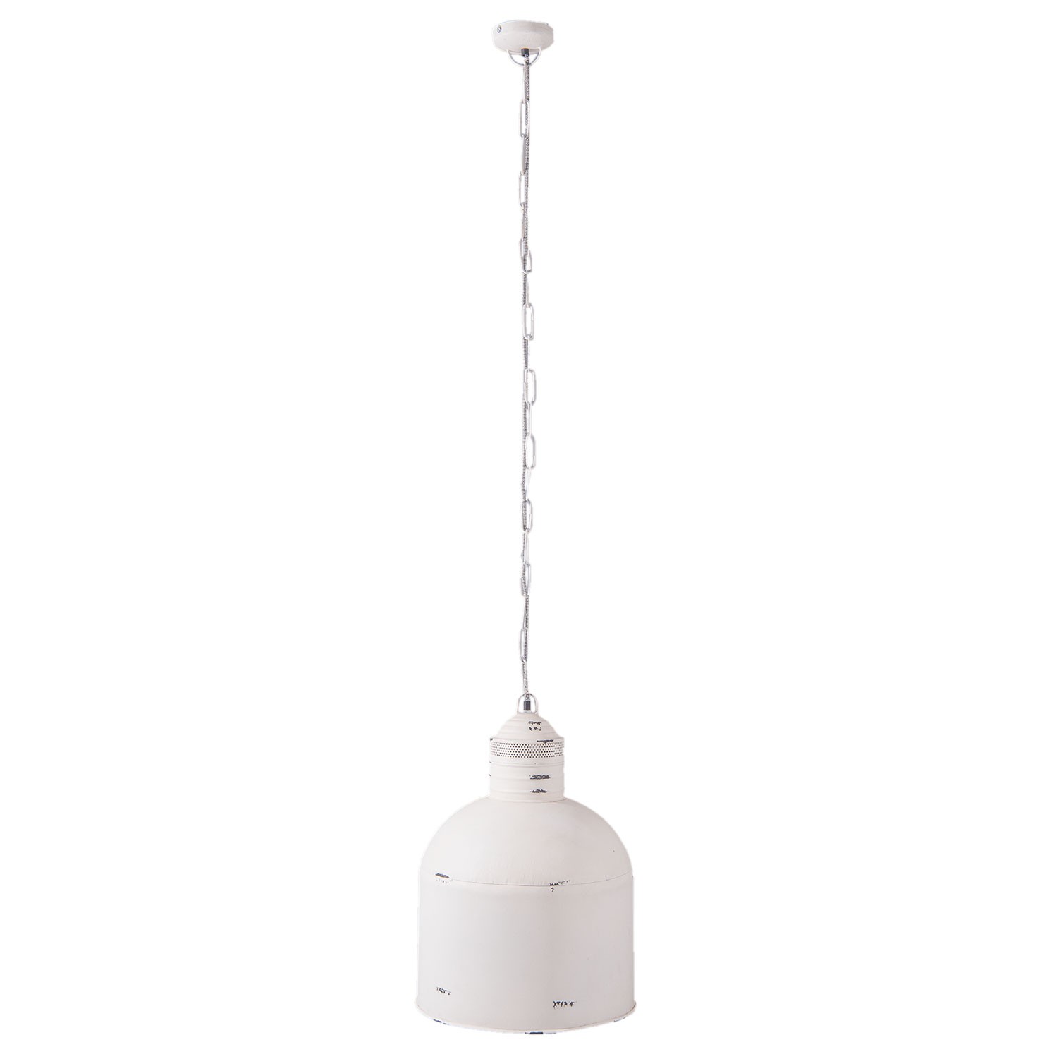 Bílé závěsné světlo - Ø 39*56 cm