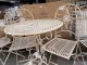 Zahradní skládací souprava - stůl + 2 židle - 	Ø 70*74 / 2x Ø 40*45*95 cm