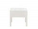 Bílý noční stolek s košíkem - 50*50*45 cm