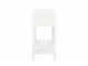 Bílý konzolový stolek s dvěma košíky - 110*45*82cm