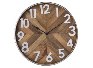 Dřevěné hodiny - Ø 50*6 cm / 1*AA