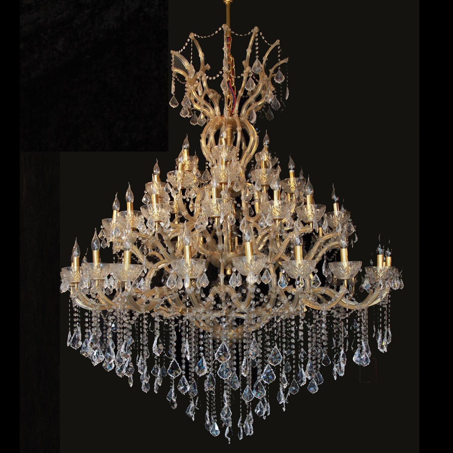Křišťálový lustr - 200-270 * Ø170 cm 