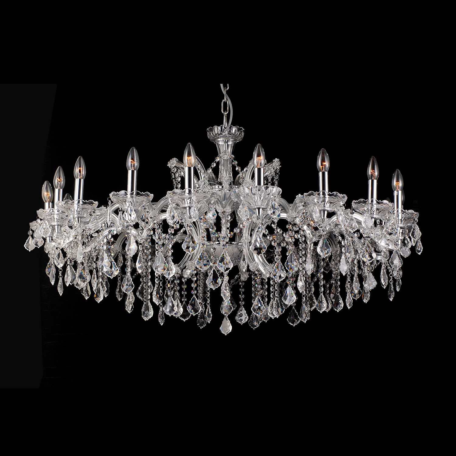 Křišťálový lustr - 64*Ø 120 cm 