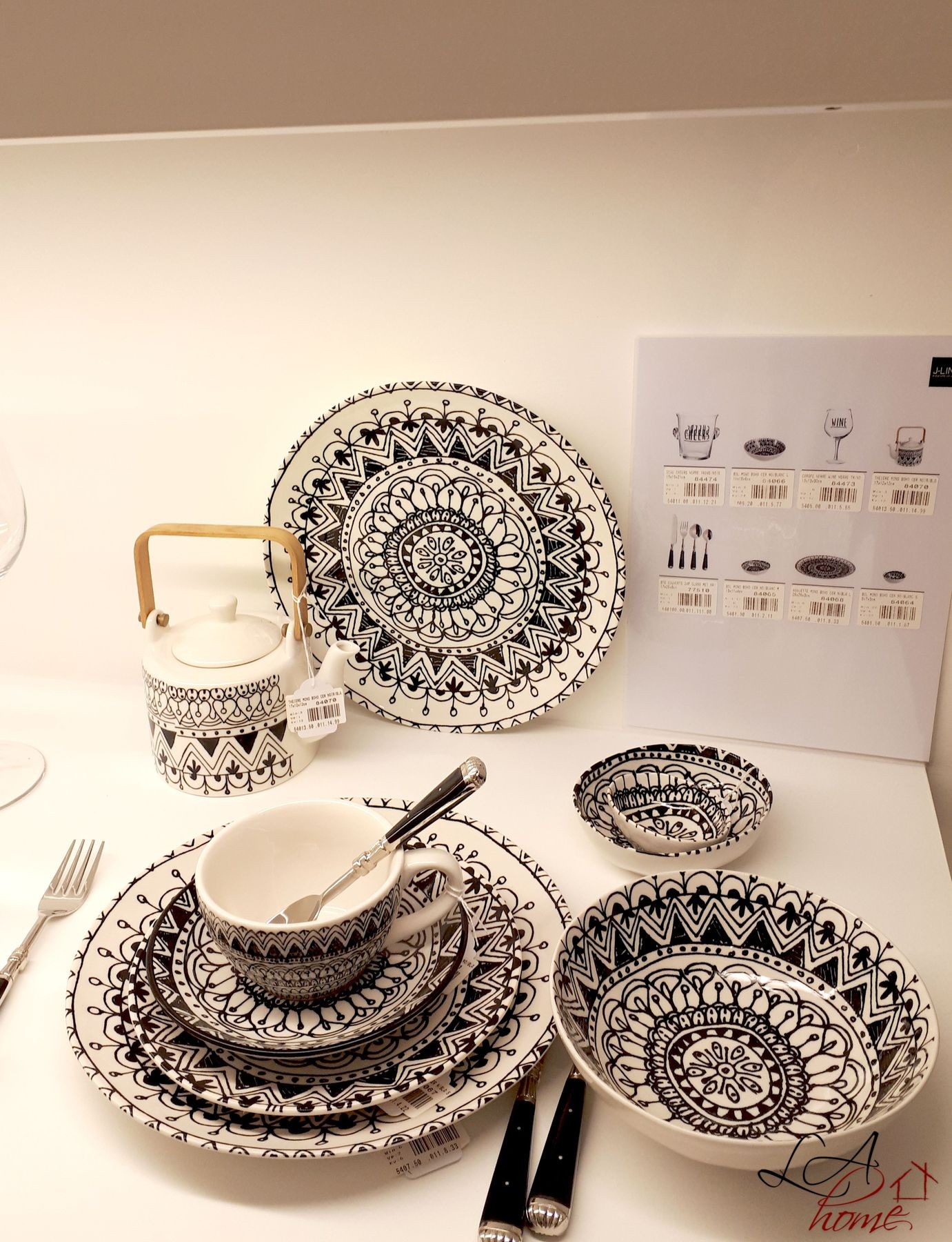 Konvička na čaj Mono Boho - 17*12*12cm