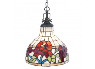 Závěsné světlo Tiffany Milicca - Ø 30*37 cm / E27/max 1*60W