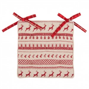 Podsedák na židli s výplní Nordic Christmas - 40*40 cm