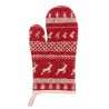 Chňapka Nordic Christmas - 16*30 cm Materiál : 100% bavlna Barva: červená Kvalitní bavlněná  chňapka s nordickým vzorem vhodně doplňuje celou kolekci Nordic Christmas. Vaření se stane radostí.
