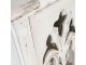 Bílá dřevěná skříň s prosklenými dvířky Marionetta - 49*35*138 cm