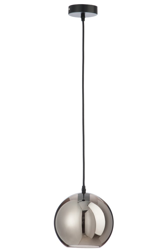 Závěsné skleněné světlo BALL SILVER - Ø 20*205 cm J-Line by Jolipa