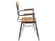 Kovová židle se dřevem BISTRO - 58* 58 * 90cm