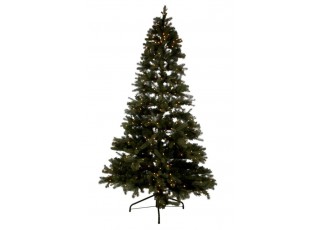 Vánoční stromek s led světýlky zelený - 225cm