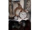 Budík retro Copper měď - 23*8*30 cm / 2xAA