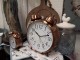 Budík retro Copper měď - 23*8*30 cm / 2xAA