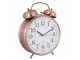 Budík retro Copper měď - 23*8*30 cm / 2xAA