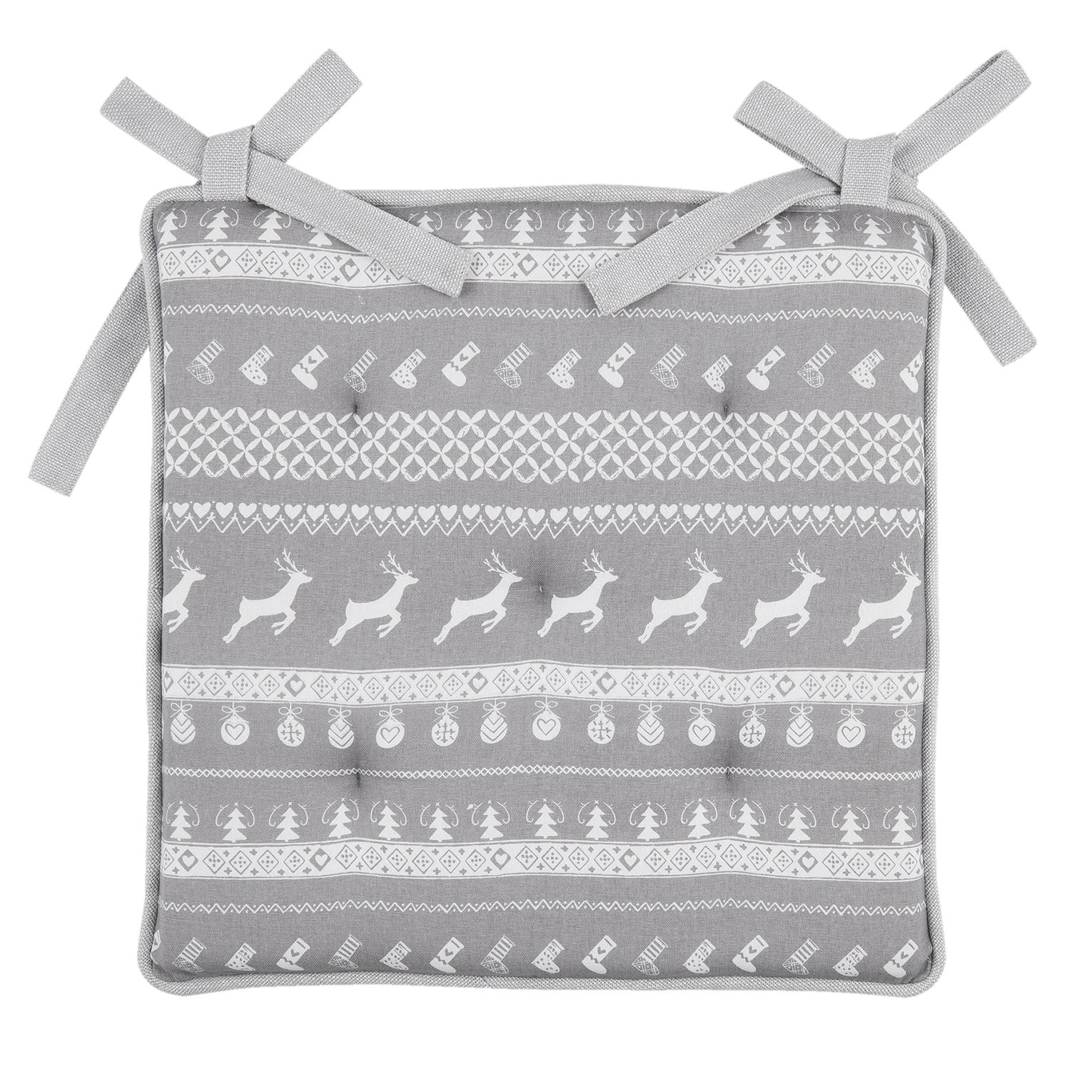 Podsedák s výplní Nordic Grey - 40*40 cm