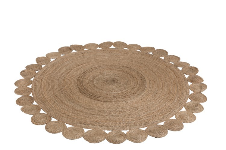 Kulatý koberec Oriental jutový - Ø220 cm