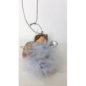 Anděl s peříčky na pověšení - 10*6*8 cm