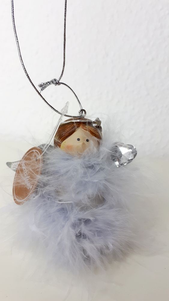Anděl s peříčky na pověšení - 10*6*8 cm