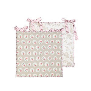 Oboustranný podsedák s výplní Dots & Roses - 40*40 cm