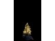 Zasněžený vánoční stromek v jutě se světýlky - Ø 14*30cm