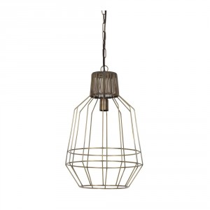 Závěsné světlo Haidey antik bronz - Ø34*55 cm