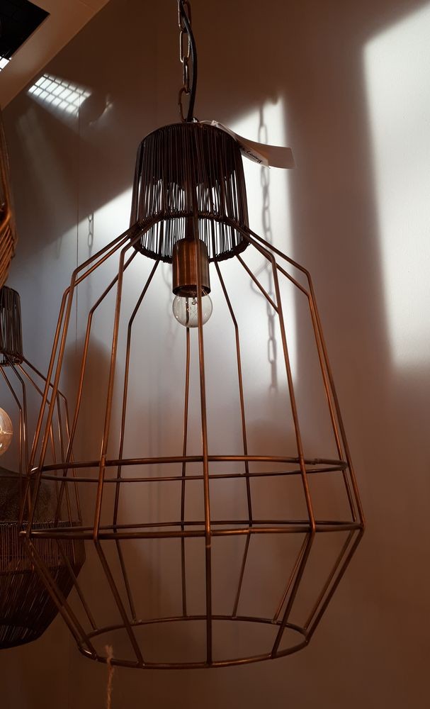 Závěsné světlo Haidey antik bronz - Ø34*55 cm