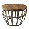 Kovový odkládací stolek - Ø 45*28*45 cm Materiál: kov, dřevoBarva: černá se šedou patinou, hnědá Hmotnost: 2,25 kg Kovový odkládací stolek s dřevěnou deskou bude příjemným a milým pomocníkem v každé mísnoti.