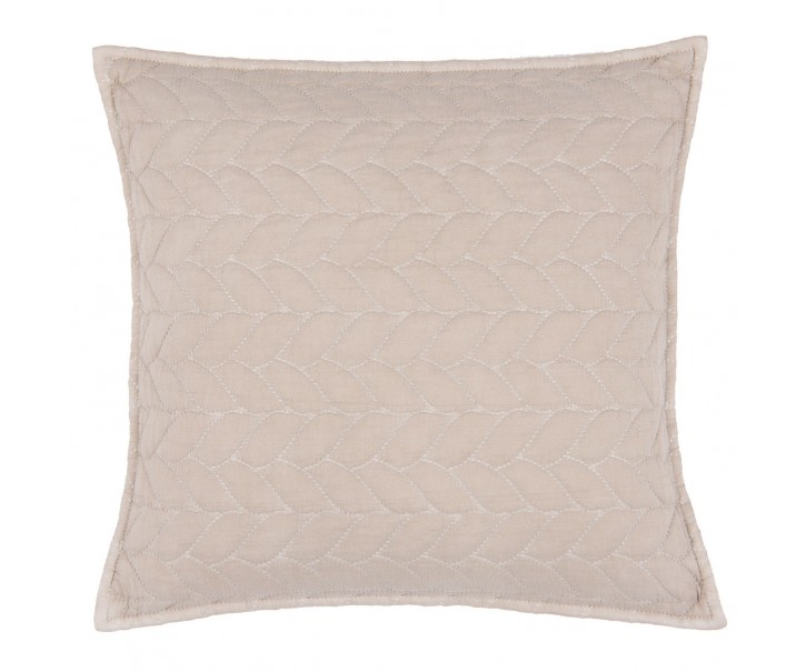 Béžový povlak na polštář Quilt 186 - 50*50cm Clayre & Eef