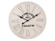 Bílé dřevéné nástěnné hodiny Old tonw clocks - Ø 60*4 cm