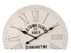 Bílé dřevéné nástěnné hodiny Old tonw clocks - Ø 60*4 cm