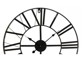 Kovové hodiny s římskými číslicemi - Ø 50*4 cm